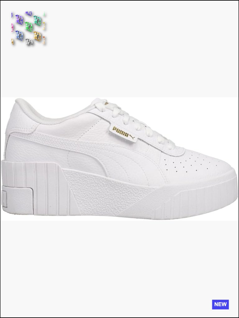 Puma Cali Platform Sneakers Casual Wedge Lace-Up Leather Sneakers